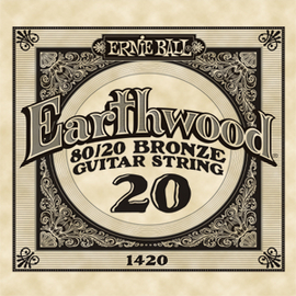 Струна для акустичних гітар ERNIE BALL .020 Earthwood P01420, image 